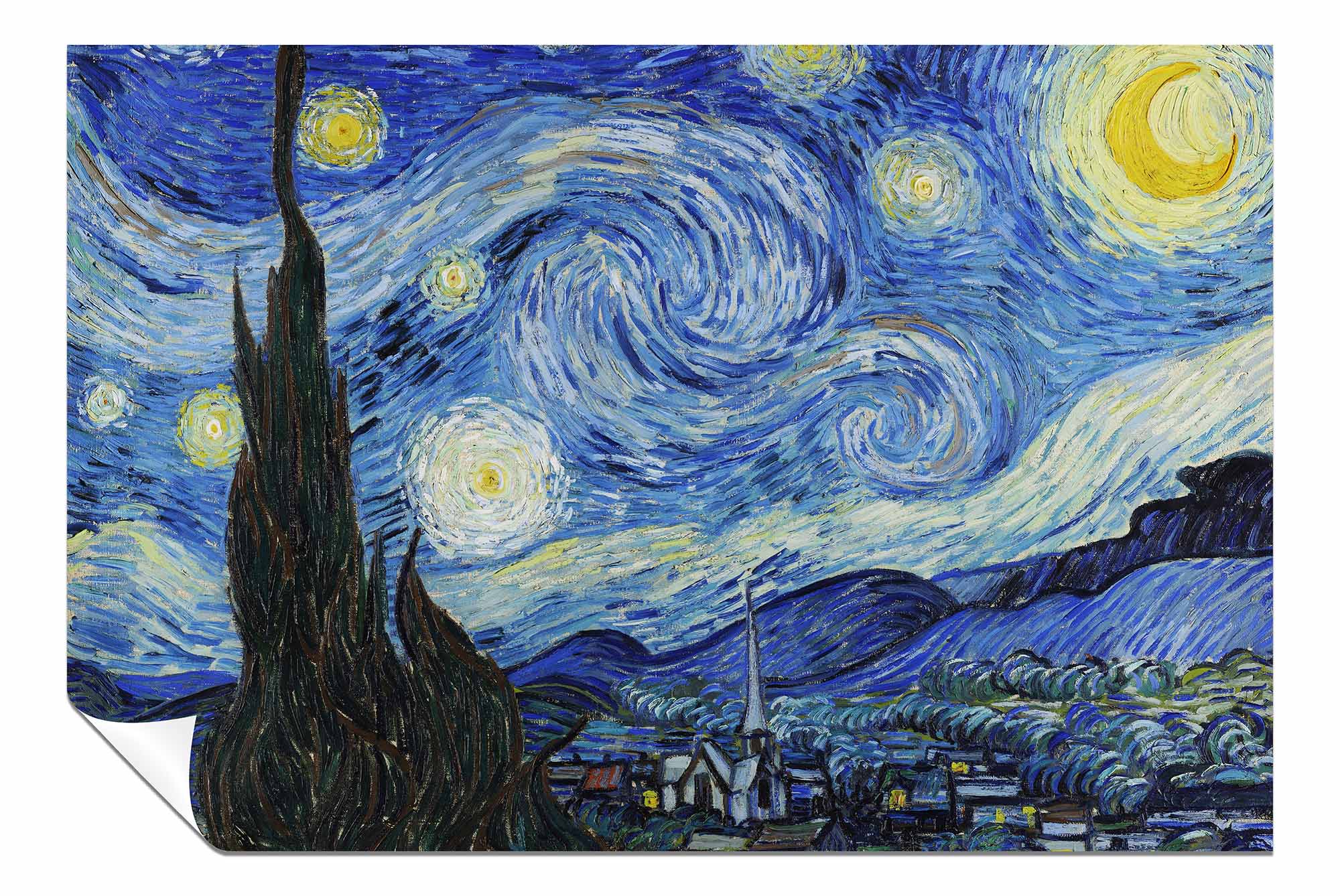 La Notte Stellata 2.0 Stampa su Tela con Cornice, Quadri per Decorazione Pareti Casa - Foto 3 di 3